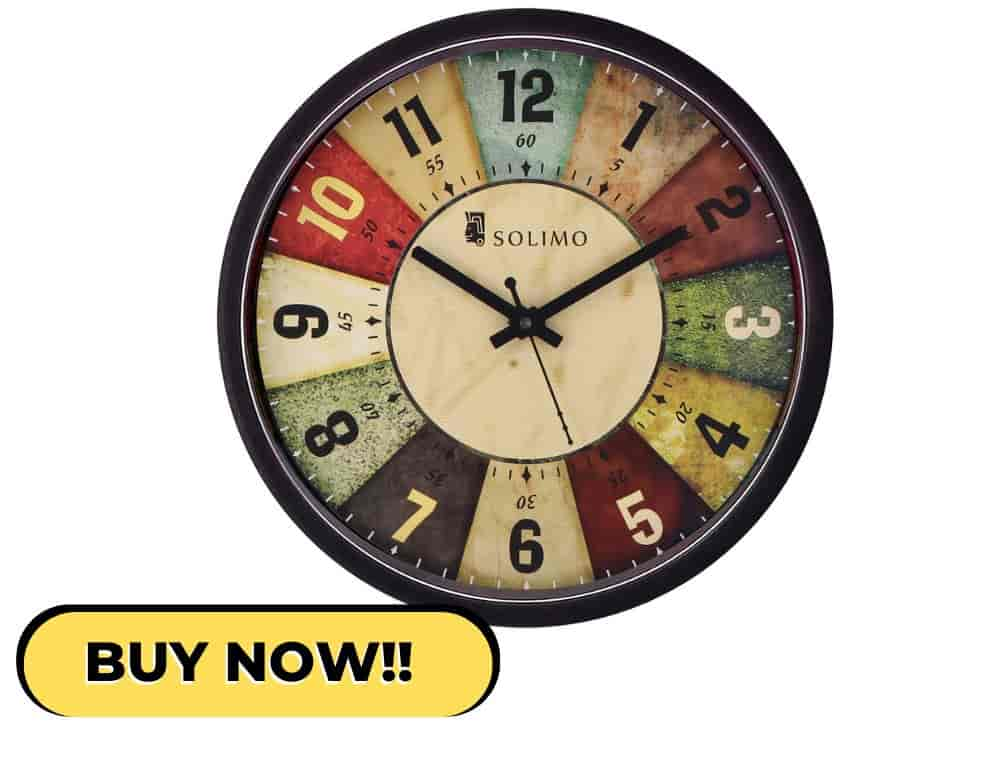 Amazon Brand Solimo - Classic Roulette Wall Clock