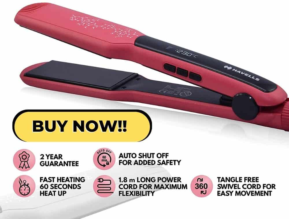 hair straightener with guarantee