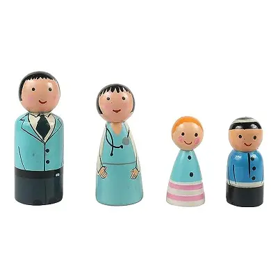 Best Wooden Toys India | Channapatna Toys | Wooden Montessori Toys 9 CHANNAPATNA Toys Peg Dolls Wooden